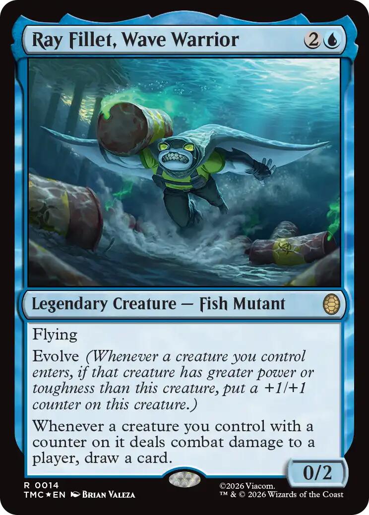 Ray Fillet, Wave Warrior (Surge Foil) [Teenage Mutant Ninja Turtles Commander] | Mega City Incorporated