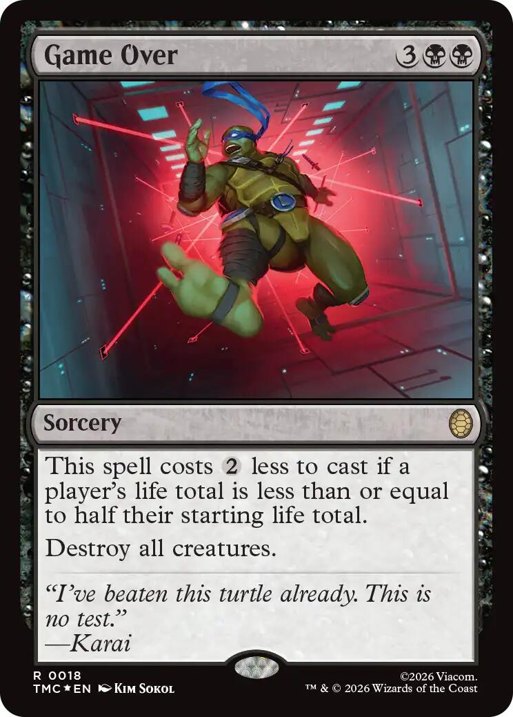 Game Over (Surge Foil) [Teenage Mutant Ninja Turtles Commander] | Mega City Incorporated