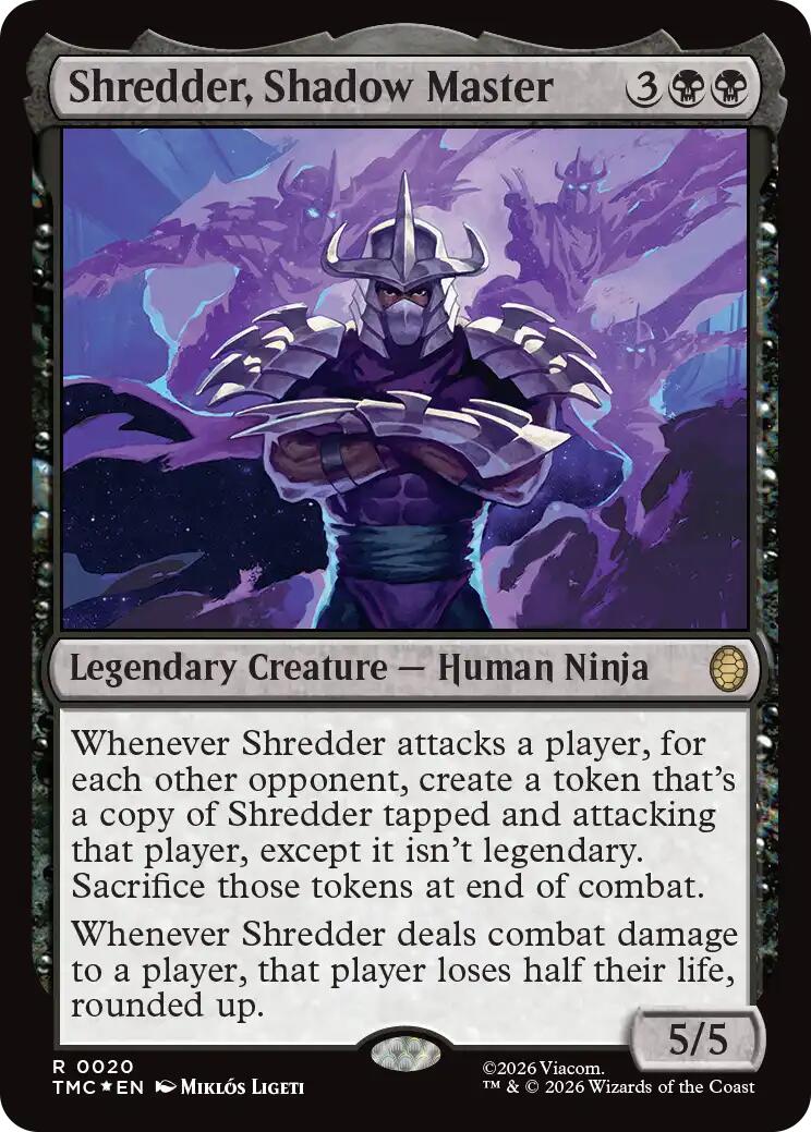 Shredder, Shadow Master (Surge Foil) [Teenage Mutant Ninja Turtles Commander] | Mega City Incorporated