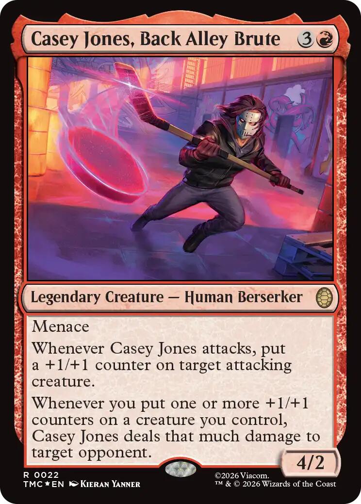 Casey Jones, Back Alley Brute (Surge Foil) [Teenage Mutant Ninja Turtles Commander] | Mega City Incorporated