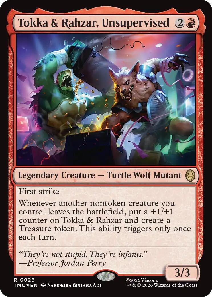 Tokka & Rahzar, Unsupervised (Surge Foil) [Teenage Mutant Ninja Turtles Commander] | Mega City Incorporated