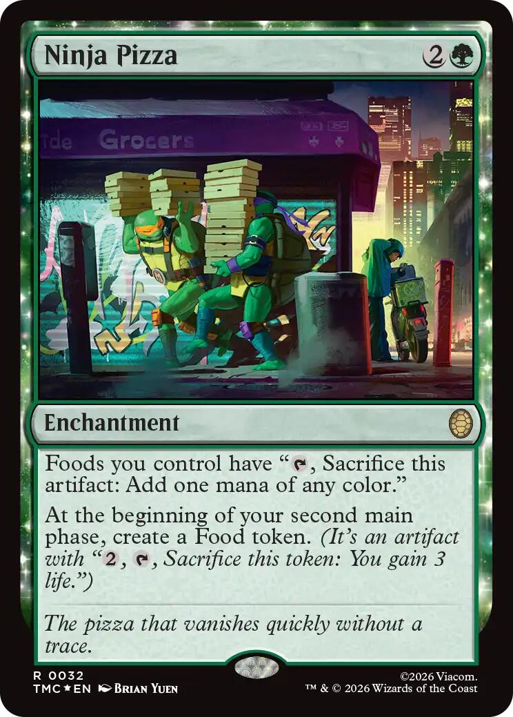Ninja Pizza (Surge Foil) [Teenage Mutant Ninja Turtles Commander] | Mega City Incorporated