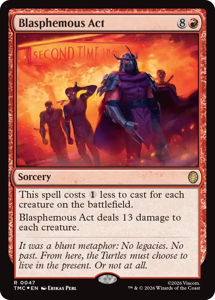 Blasphemous Act (Surge Foil) [Teenage Mutant Ninja Turtles Commander] | Mega City Incorporated