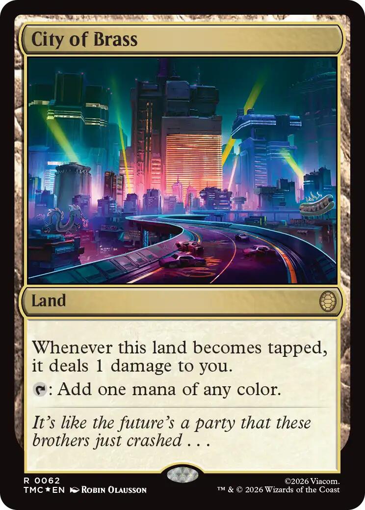 City of Brass (Surge Foil) [Teenage Mutant Ninja Turtles Commander] | Mega City Incorporated