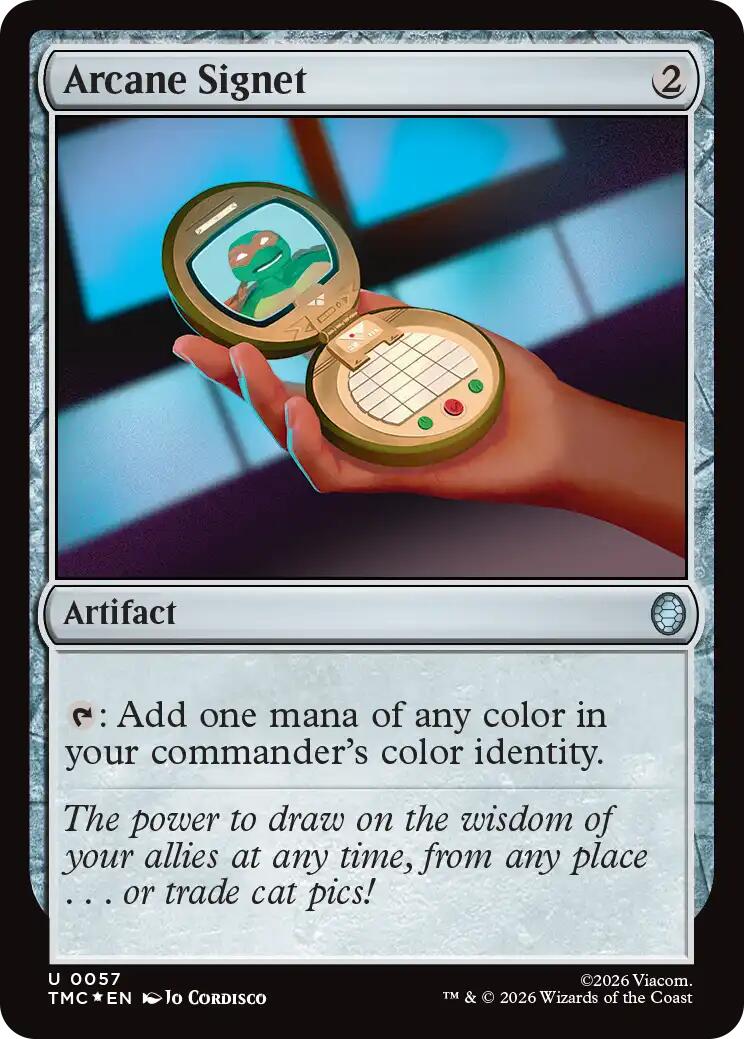 Arcane Signet (Surge Foil) [Teenage Mutant Ninja Turtles Commander] | Mega City Incorporated