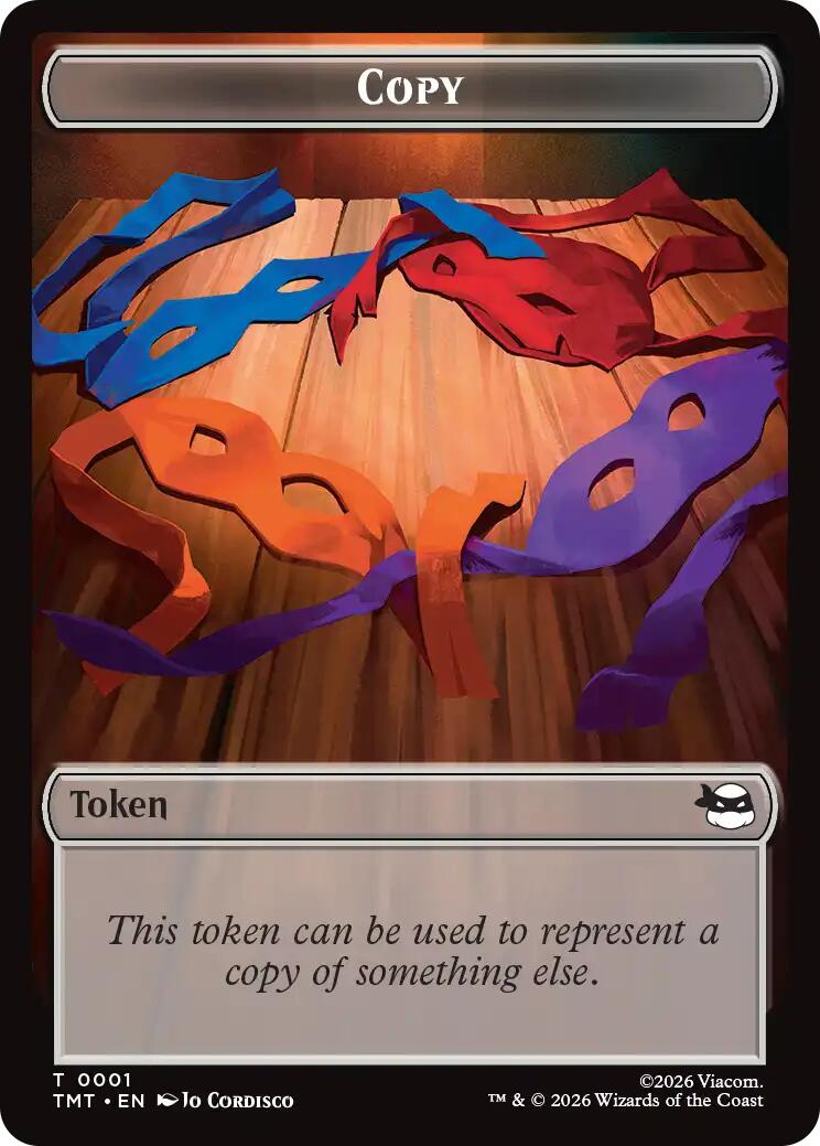 Treasure // Copy Double-Sided Token [Teenage Mutant Ninja Turtles Commander Tokens] | Mega City Incorporated