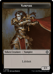 Vampire (0006) // Vampire Demon Double-Sided Token [The Lost Caverns of Ixalan Commander Tokens] | Mega City Incorporated