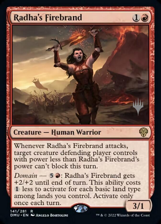 Radha's Firebrand (Promo Pack) [Dominaria United Promos] | Mega City Incorporated