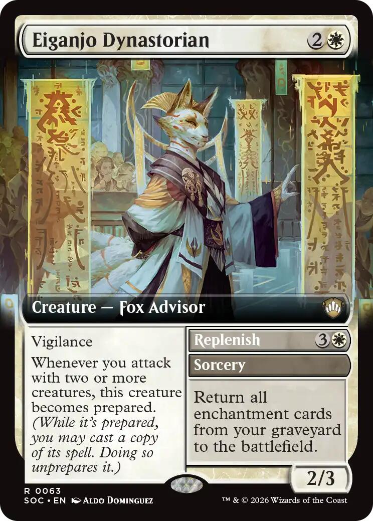 Eiganjo Dynastorian (Extended Art) [Secrets of Strixhaven Commander] | Mega City Incorporated