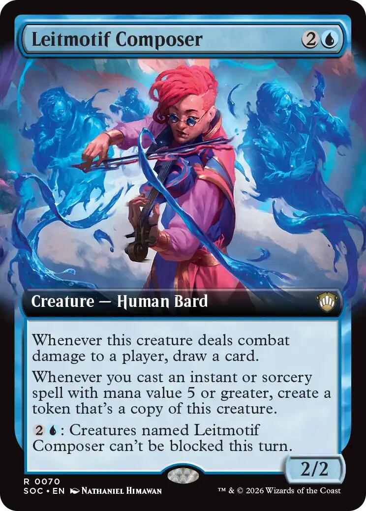 Leitmotif Composer (Extended Art) [Secrets of Strixhaven Commander] | Mega City Incorporated