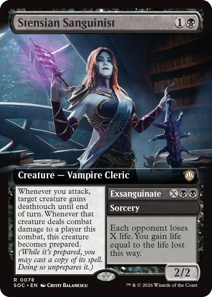 Stensian Sanguinist (Extended Art) [Secrets of Strixhaven Commander] | Mega City Incorporated