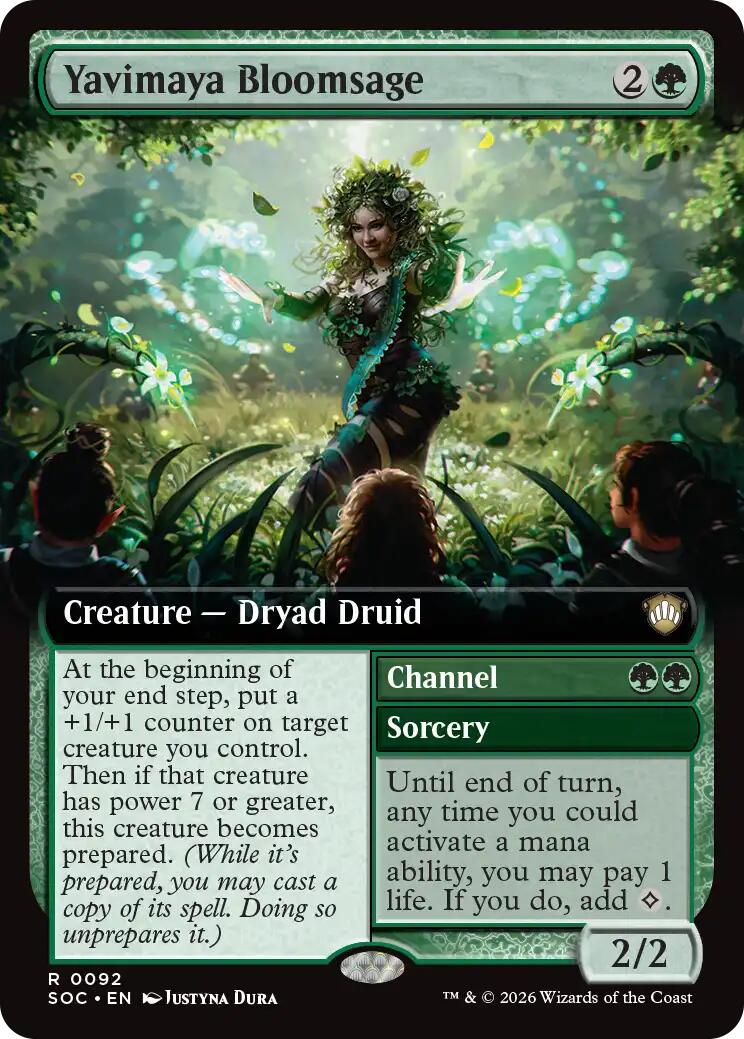 Yavimaya Bloomsage (Extended Art) [Secrets of Strixhaven Commander] | Mega City Incorporated
