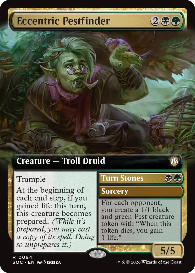 Eccentric Pestfinder (Extended Art) [Secrets of Strixhaven Commander] | Mega City Incorporated