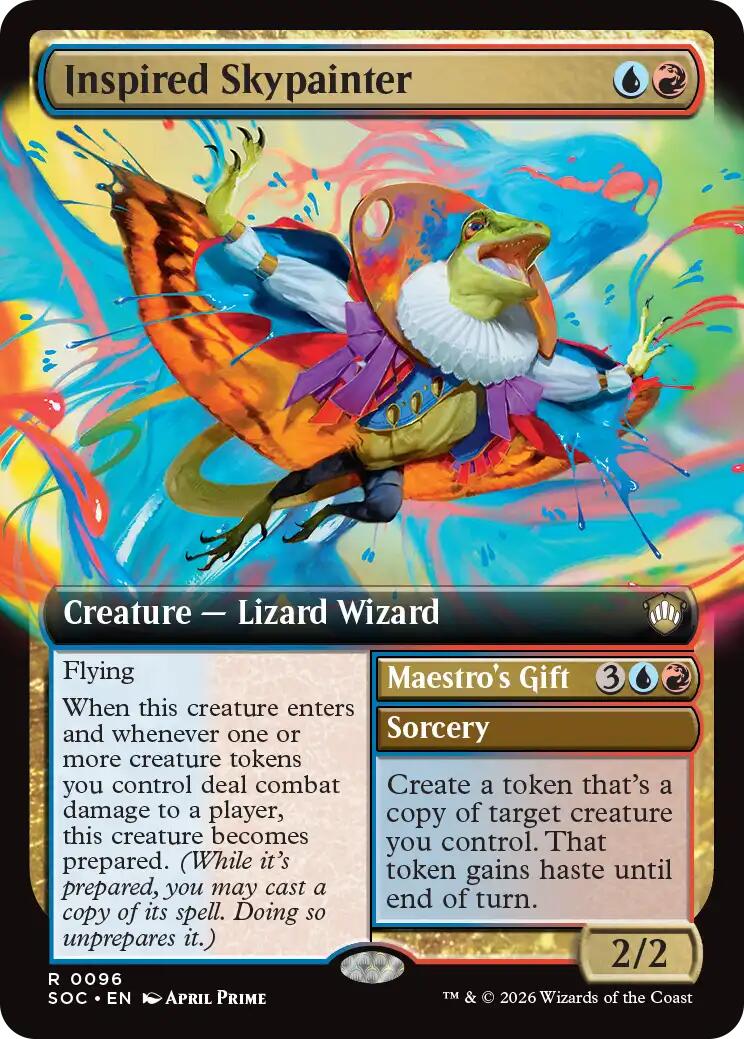 Inspired Skypainter (Extended Art) [Secrets of Strixhaven Commander] | Mega City Incorporated