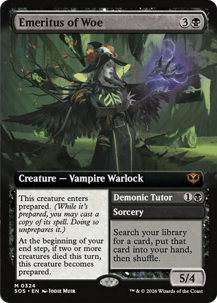 Emeritus of Woe (Extended Art) [Secrets of Strixhaven] | Mega City Incorporated