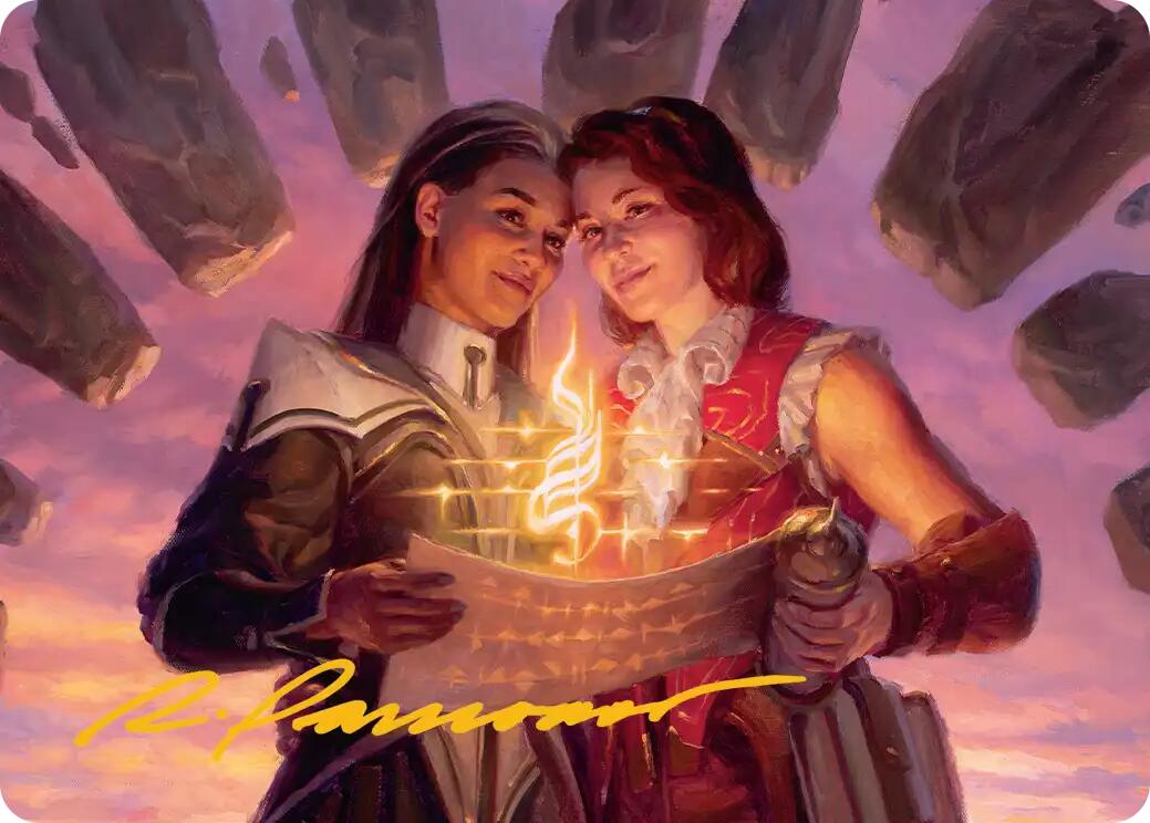 Joined Researchers Art Card (Gold-Stamped Signature) [Secrets of Strixhaven Art Series] | Mega City Incorporated