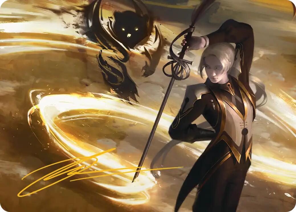 Rapier Wit Art Card (Gold-Stamped Signature) [Secrets of Strixhaven Art Series] | Mega City Incorporated