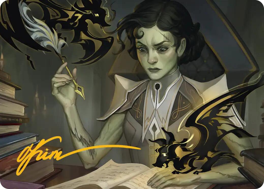 Eternal Student Art Card (Gold-Stamped Signature) [Secrets of Strixhaven Art Series] | Mega City Incorporated