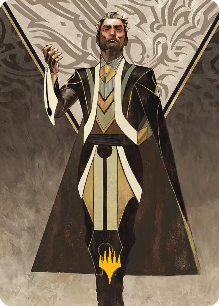 Ral Zarek, Guest Lecturer Art Card (Gold-Stamped Planeswalker Symbol) [Secrets of Strixhaven Art Series] | Mega City Incorporated