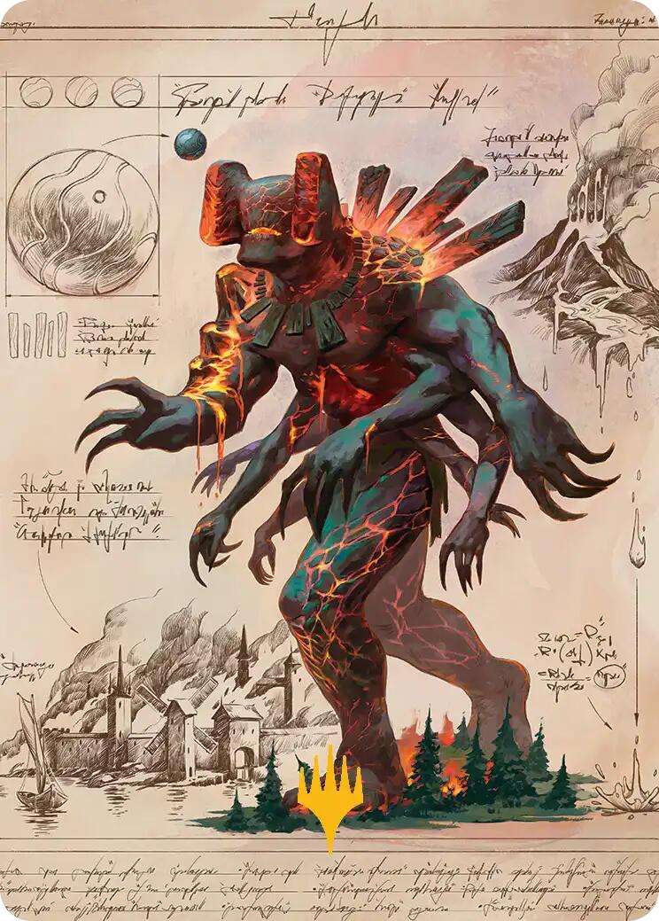 Magmablood Archaic Art Card (Gold-Stamped Planeswalker Symbol) [Secrets of Strixhaven Art Series] | Mega City Incorporated