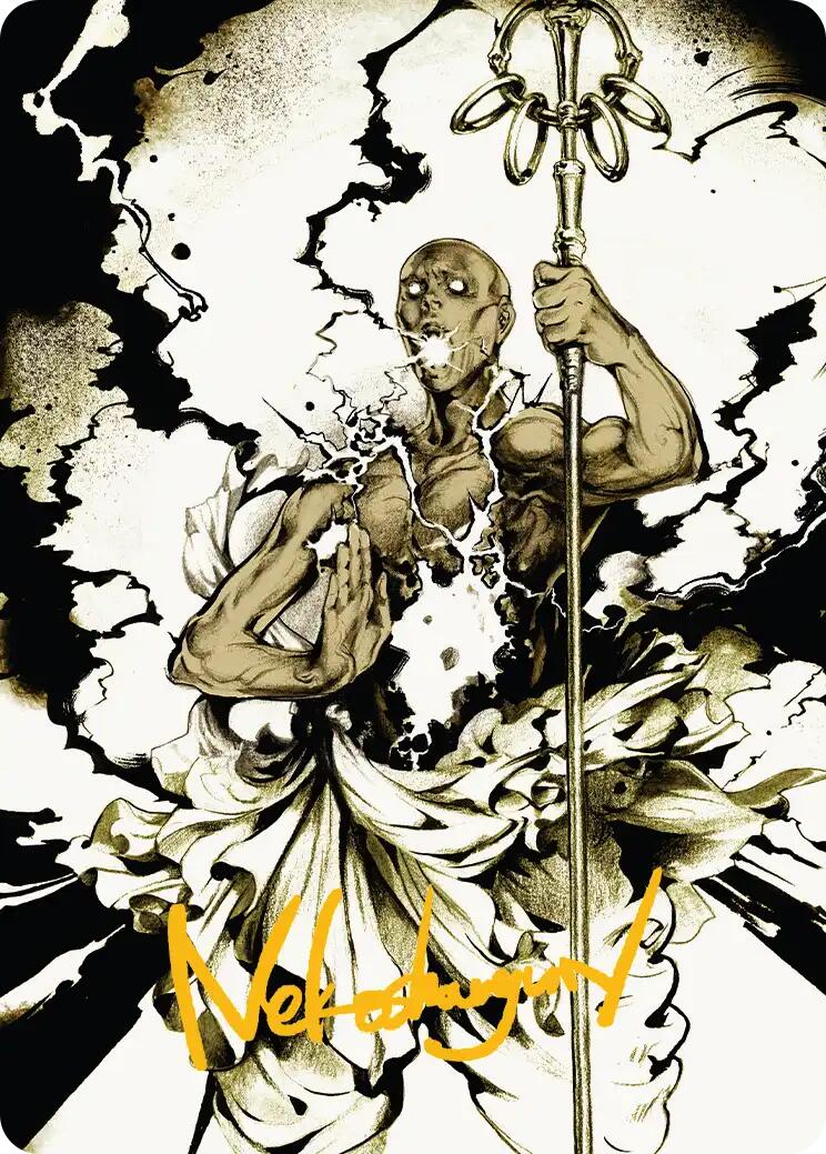 Burst Lightning Art Card (Gold-Stamped Signature) [Secrets of Strixhaven Art Series] | Mega City Incorporated