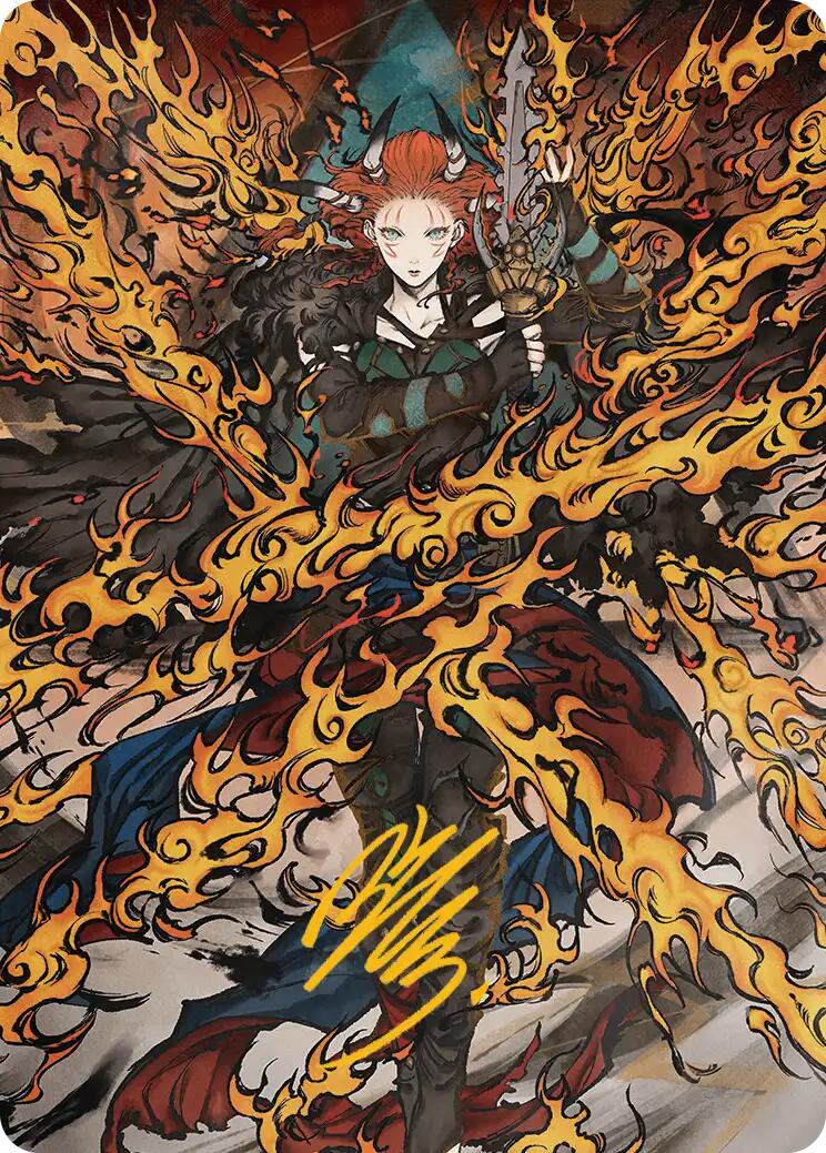 Jeska's Will Art Card (Gold-Stamped Signature) [Secrets of Strixhaven Art Series] | Mega City Incorporated