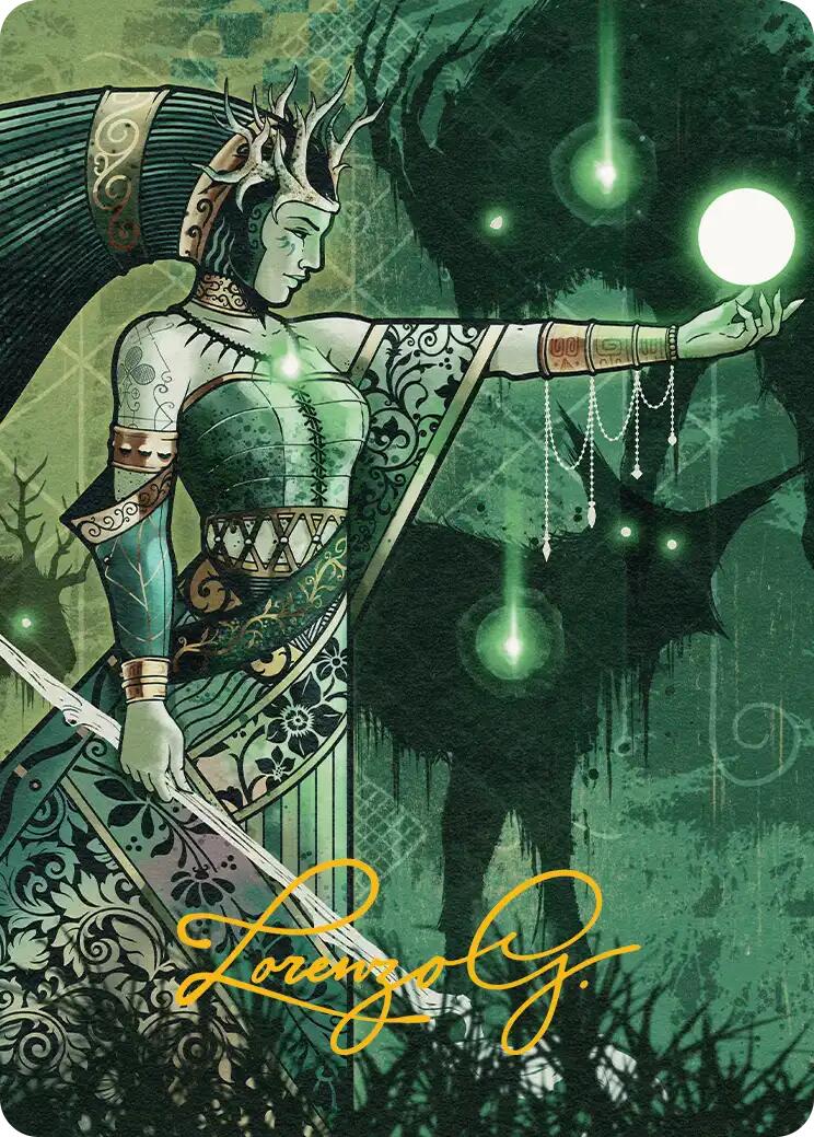 Shamanic Revelation Art Card (Gold-Stamped Signature) [Secrets of Strixhaven Art Series] | Mega City Incorporated