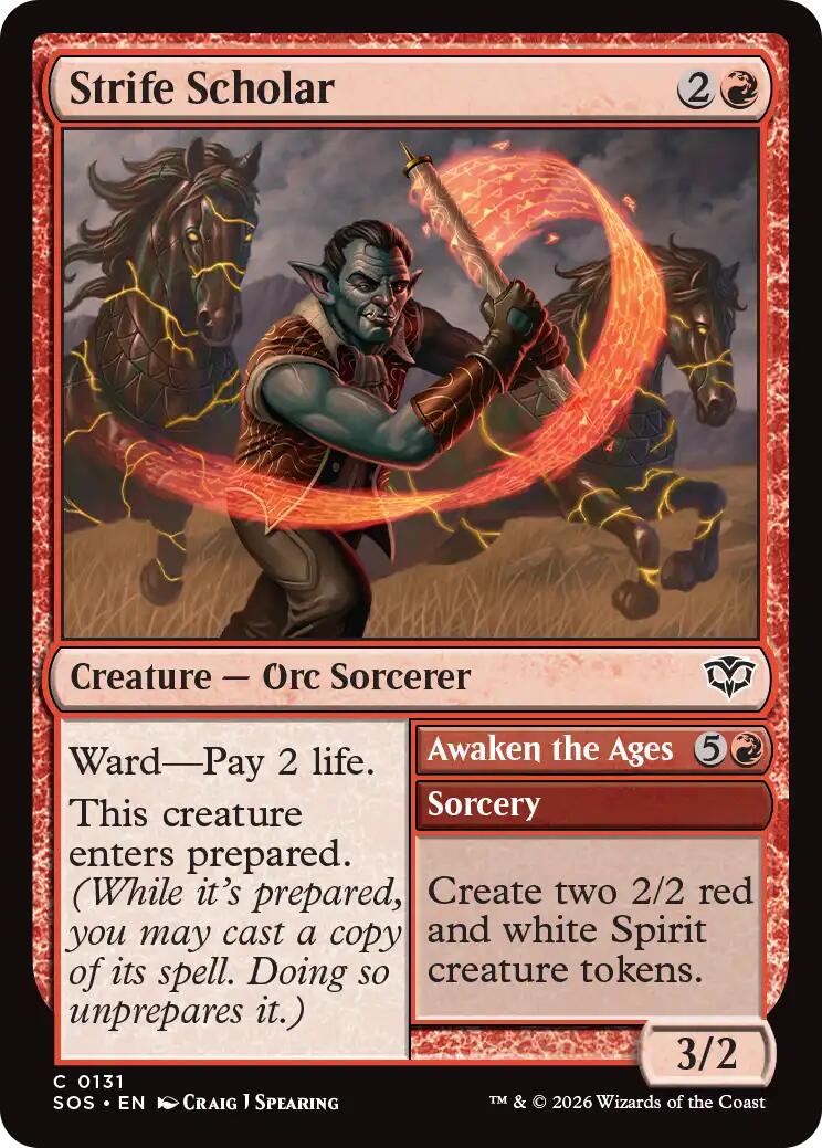 Strife Scholar [Secrets of Strixhaven] | Mega City Incorporated