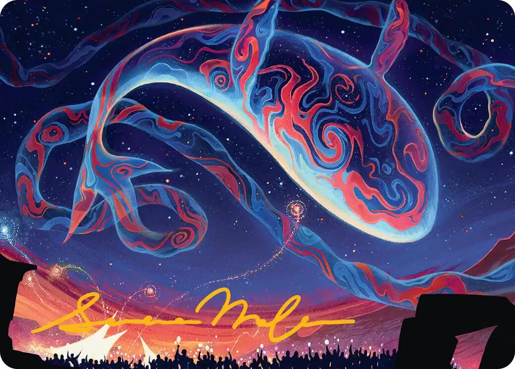 Spectacular Skywhale Art Card (Gold-Stamped Signature) [Secrets of Strixhaven Art Series] | Mega City Incorporated