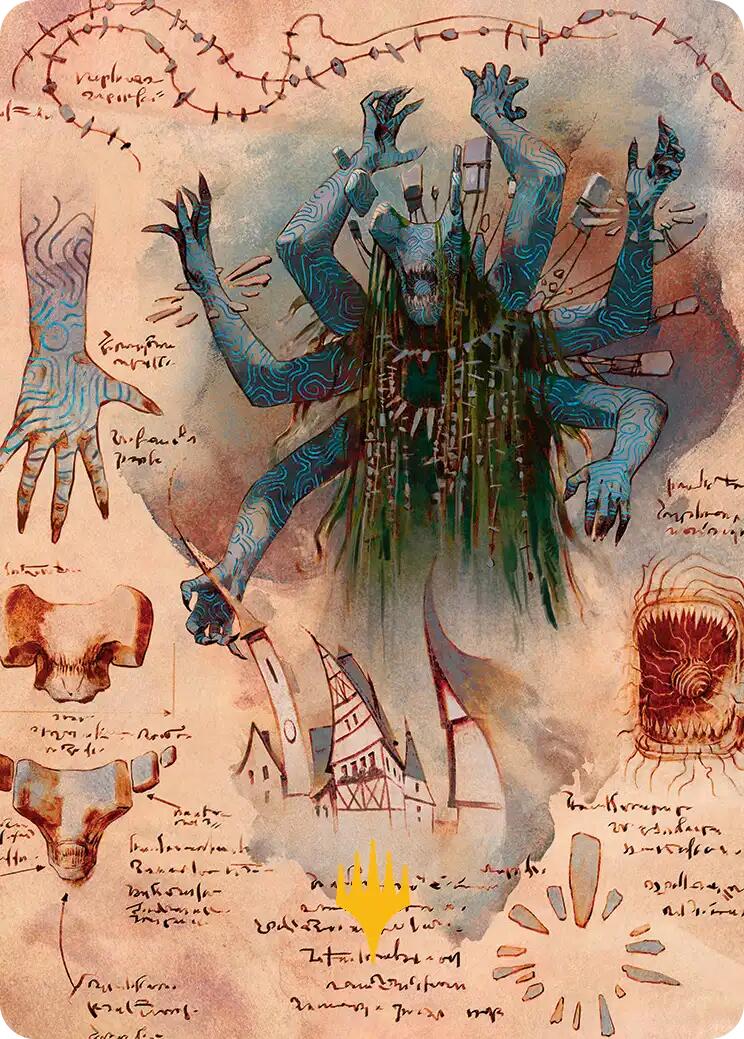 The Dawning Archaic Art Card (Gold-Stamped Planeswalker Symbol) [Secrets of Strixhaven Art Series] | Mega City Incorporated