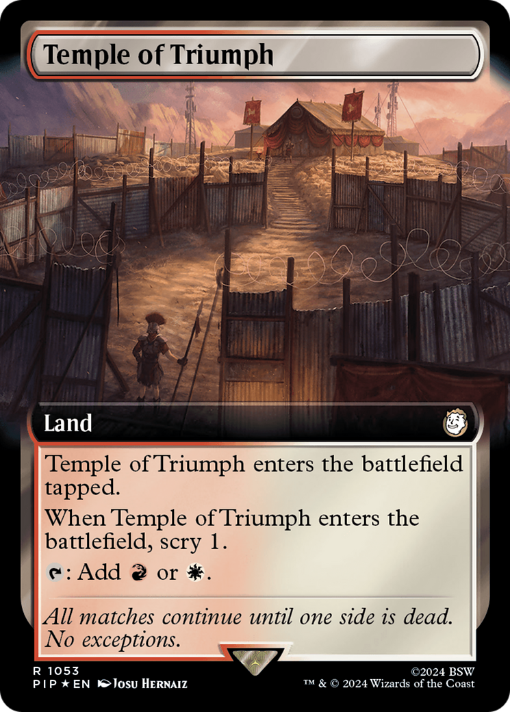 Temple of Triumph (Extended Art) (Surge Foil) [Fallout] | Mega City Incorporated