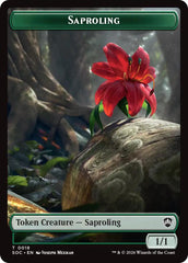 Saproling // Pest (0023) Double-Sided Token [Secrets of Strixhaven Commander Tokens] | Mega City Incorporated
