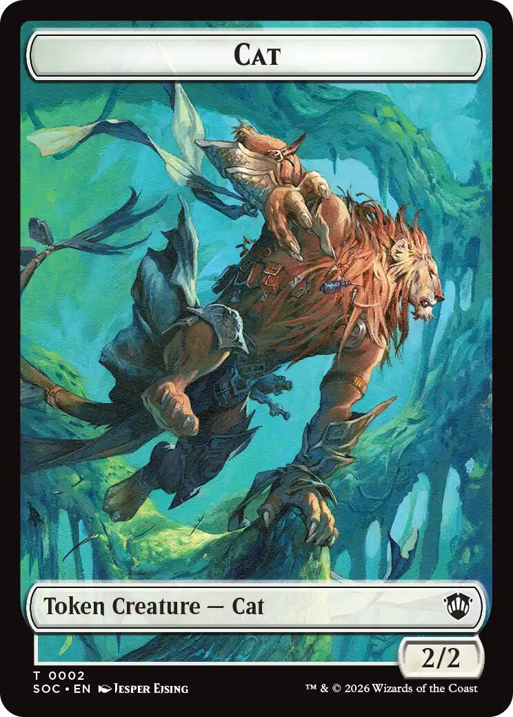 Cat // Inkling (0022) Double-Sided Token [Secrets of Strixhaven Commander Tokens] | Mega City Incorporated
