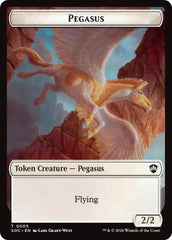 Pegasus // Inkling (0022) Double-Sided Token [Secrets of Strixhaven Commander Tokens] | Mega City Incorporated