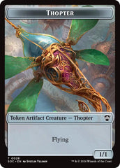 Thopter // Fractal (0004) Double-Sided Token [Secrets of Strixhaven Commander Tokens] | Mega City Incorporated
