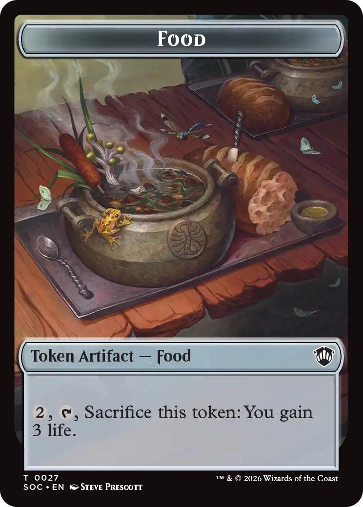 Food // City's Blessing Double-Sided Token [Secrets of Strixhaven Commander Tokens] | Mega City Incorporated