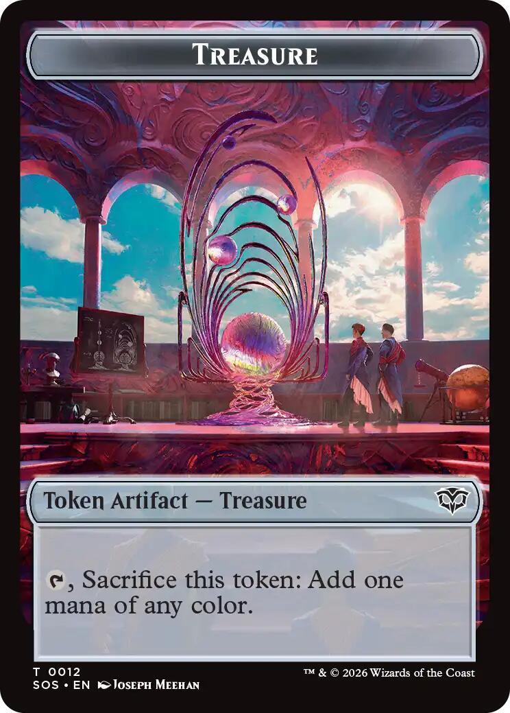 Elemental (0020) // Treasure Double-Sided Token [Secrets of Strixhaven Commander Tokens] | Mega City Incorporated