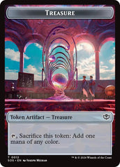 Elemental (0020) // Treasure Double-Sided Token [Secrets of Strixhaven Commander Tokens] | Mega City Incorporated