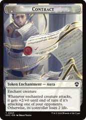 Contract // Pegasus Double-Sided Token [Secrets of Strixhaven Commander Tokens] | Mega City Incorporated