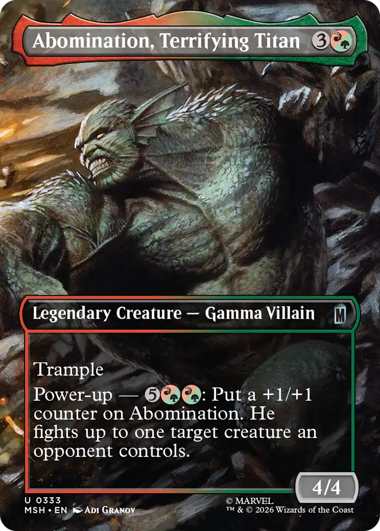 Abomination, Terrifying Titan (Borderless) [Marvel Super Heroes] | Mega City Incorporated
