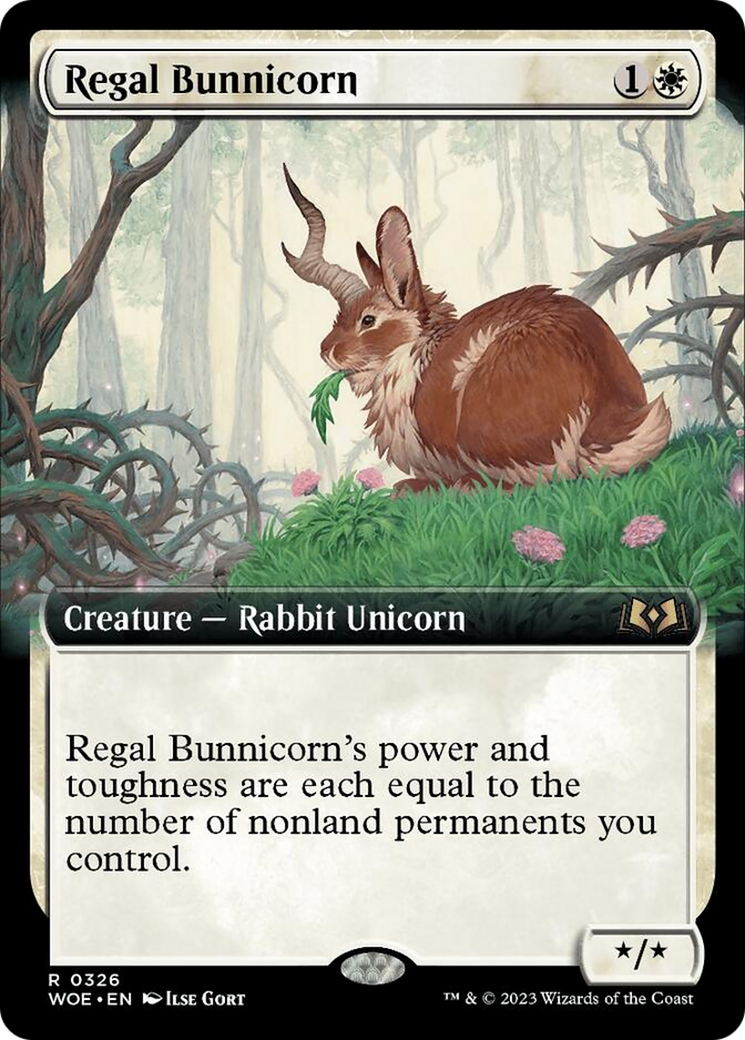 Regal Bunnicorn (Extended Art) [Wilds of Eldraine] | Mega City Incorporated