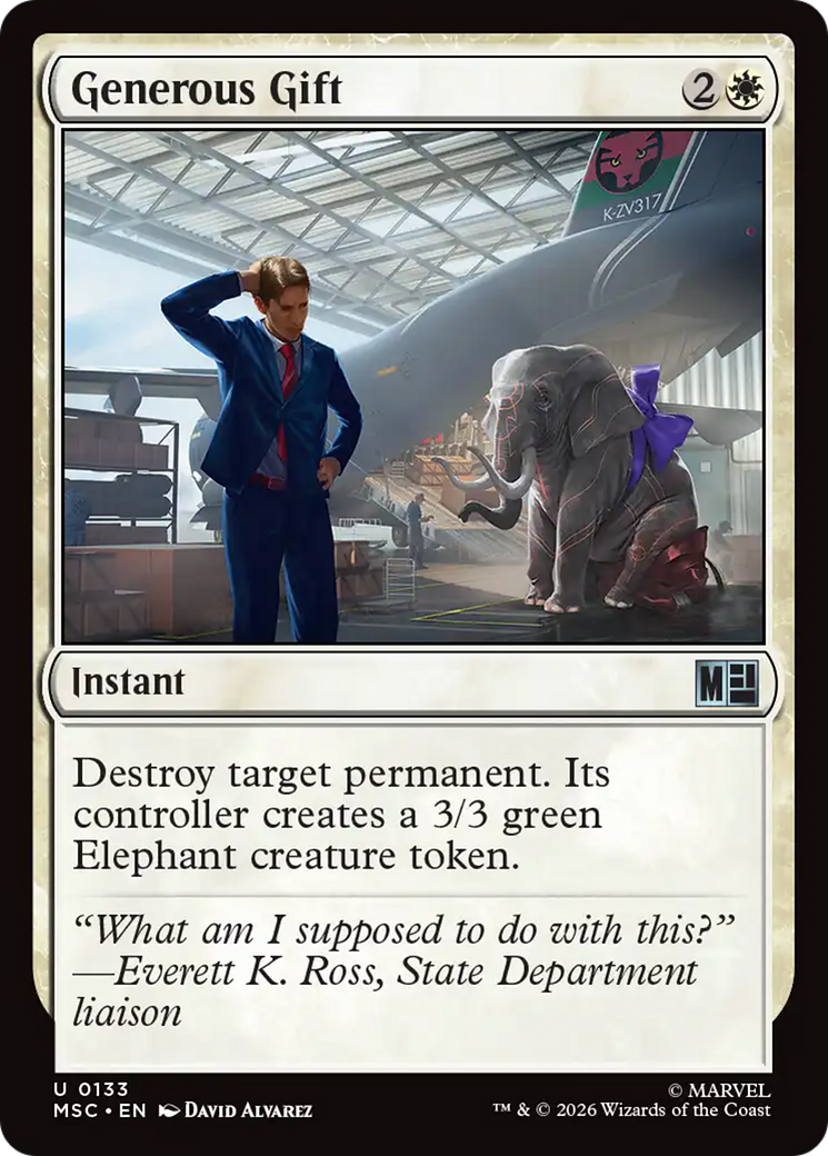 Generous Gift (Surge Foil) [Marvel Super Heroes Commander] | Mega City Incorporated