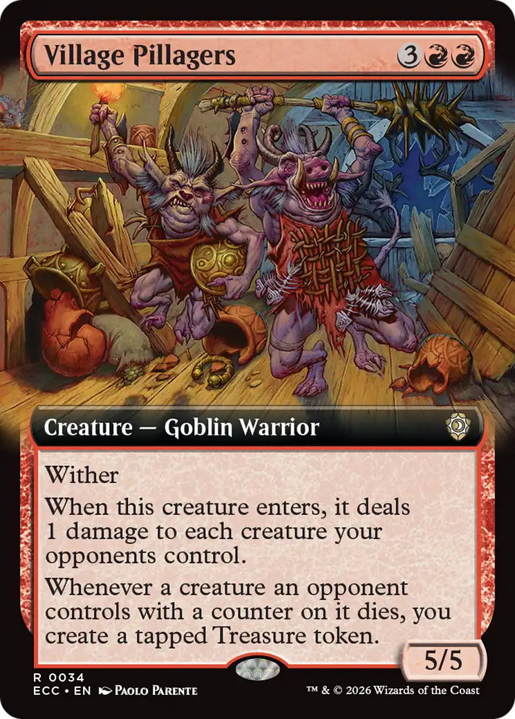 Village Pillagers (Extended Art) [Lorwyn Eclipsed Commander] | Mega City Incorporated