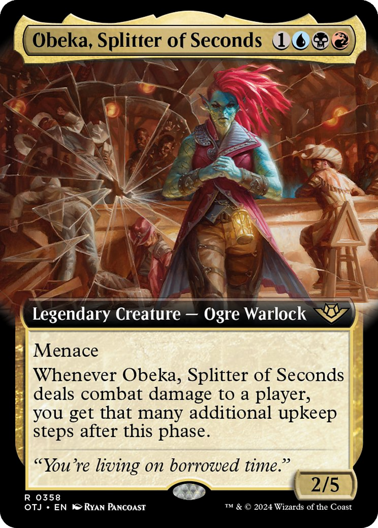 Obeka, Splitter of Seconds (Extended Art) [Outlaws of Thunder Junction] | Mega City Incorporated