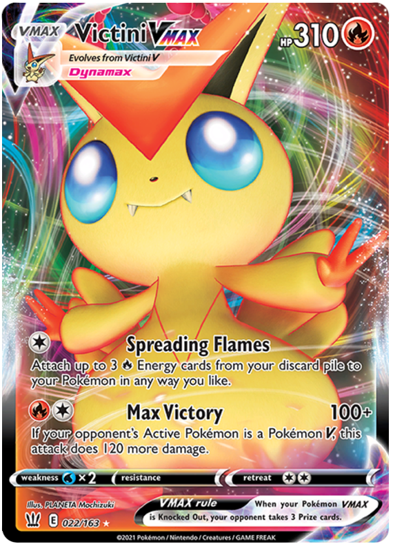 Victini VMAX (022/163) [Sword & Shield: Battle Styles] | Mega City Incorporated