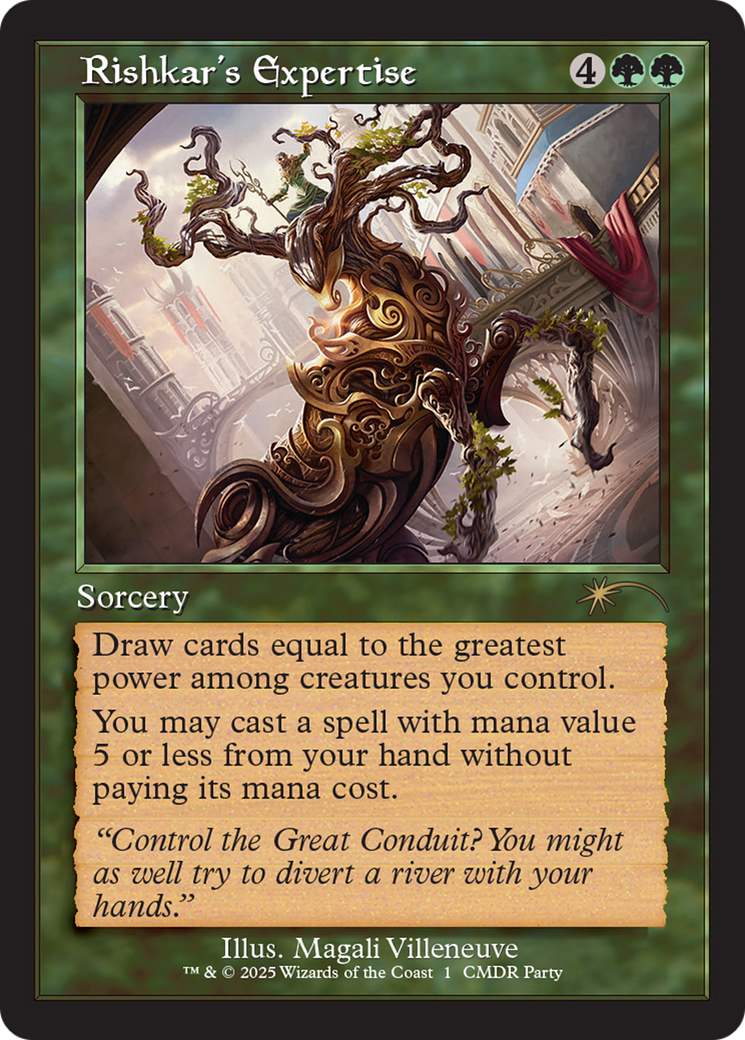 Rishkar's Expertise (Retro Frame) [Wizards Play Network 2025] | Mega City Incorporated