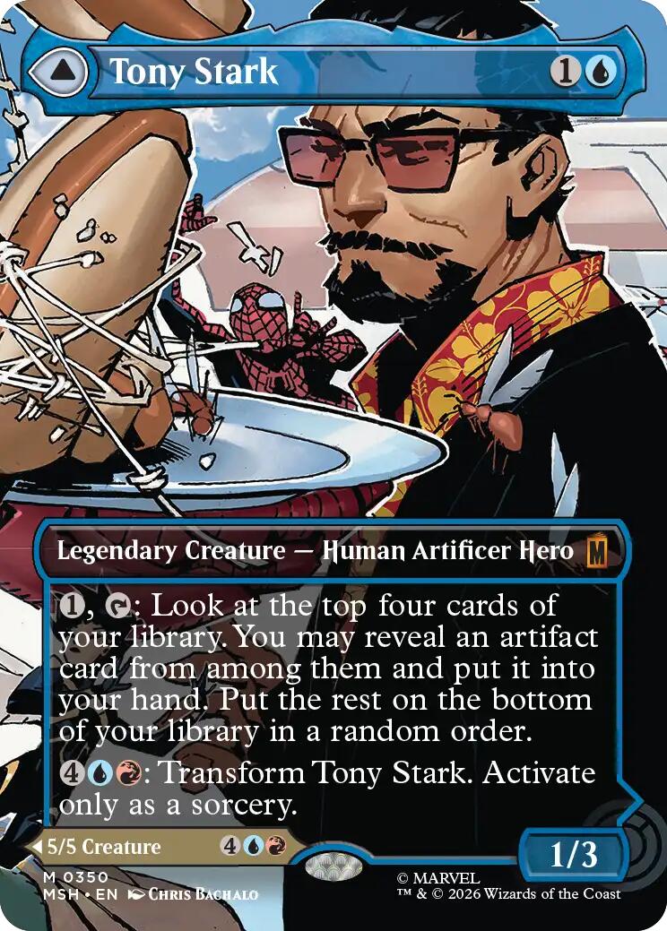 Tony Stark (Borderless) (0350) [Marvel Super Heroes] | Mega City Incorporated