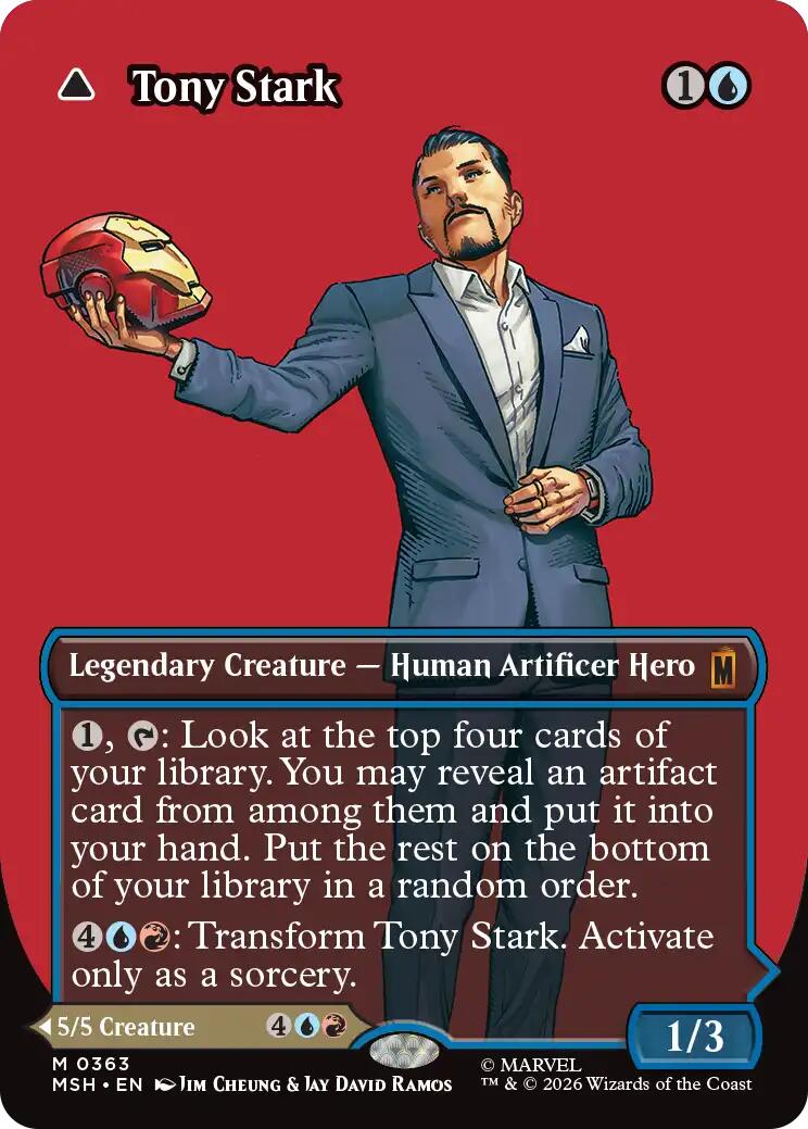 Tony Stark (Borderless) (0363) [Marvel Super Heroes] | Mega City Incorporated