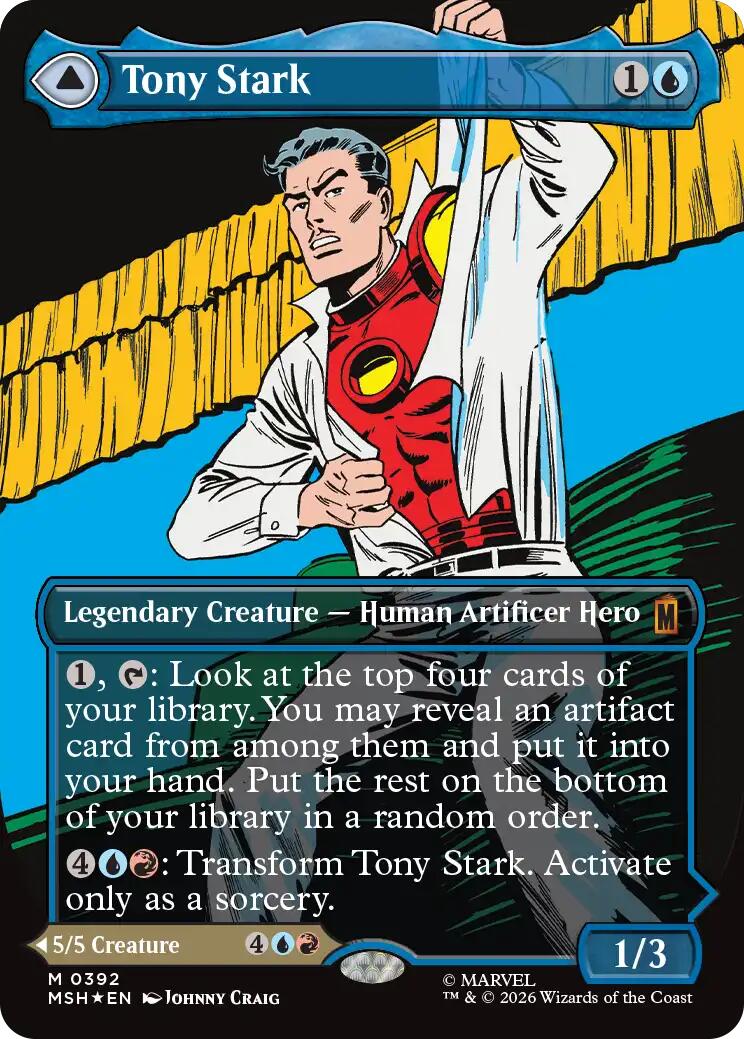 Tony Stark (Borderless) (0392) [Marvel Super Heroes] | Mega City Incorporated