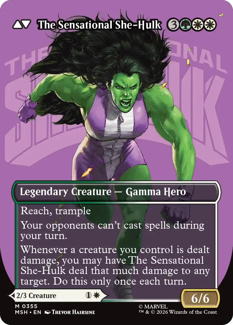 Jennifer Walters // The Sensational She-Hulk (Borderless) (0355) [Marvel Super Heroes] | Mega City Incorporated
